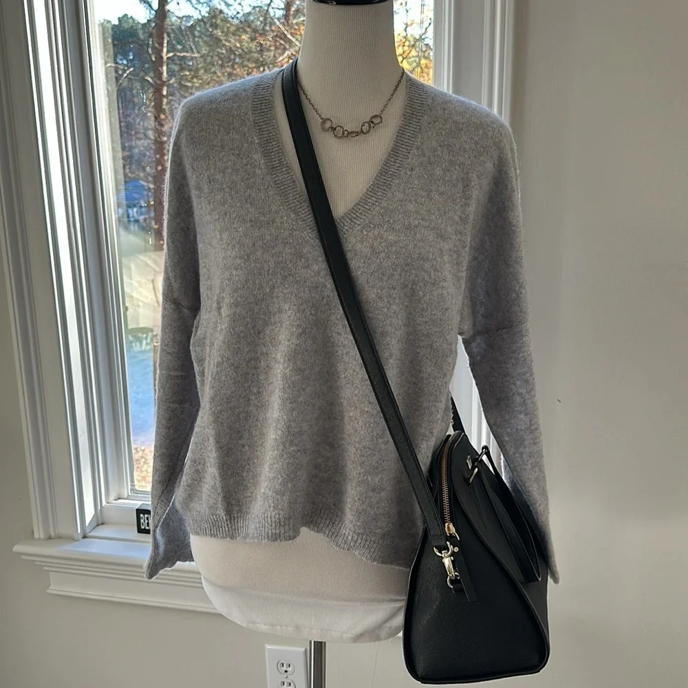 kate spade new york Laurel Way Leather Reiley Satchel, Black, Like New - Picture 3 of 12